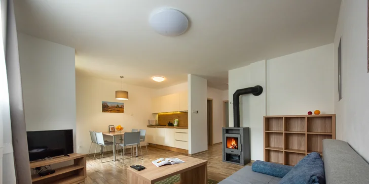 Apartmány v Dolnom Smokovci s raňajkami, syrovým tanierom a fľašou vína