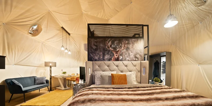 Pobyt v Špindlerovom Mlyne: moderný glampingový stan aj privátna infrasauna