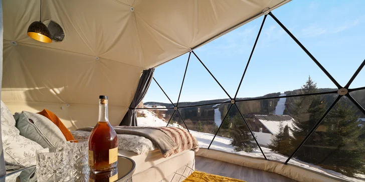 Pobyt v Špindlerovom Mlyne: moderný glampingový stan aj privátna infrasauna