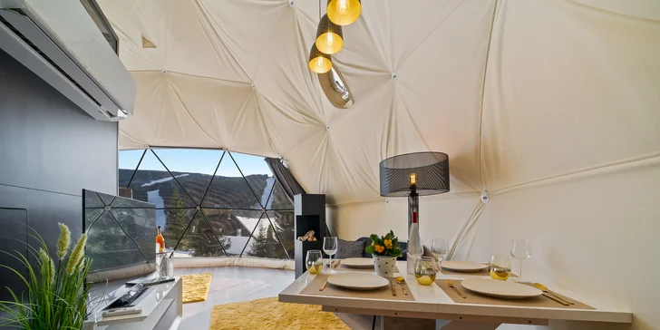 Pobyt v Špindlerovom Mlyne: moderný glampingový stan aj privátna infrasauna