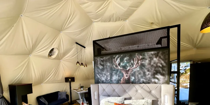 Pobyt v Špindlerovom Mlyne: moderný glampingový stan aj privátna infrasauna