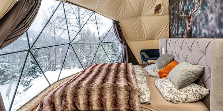 Pobyt v Špindlerovom Mlyne: moderný glampingový stan aj privátna infrasauna
