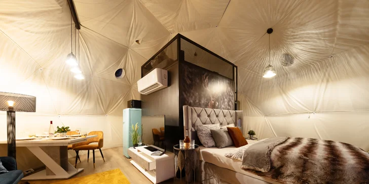 Pobyt v Špindlerovom Mlyne: moderný glampingový stan aj privátna infrasauna