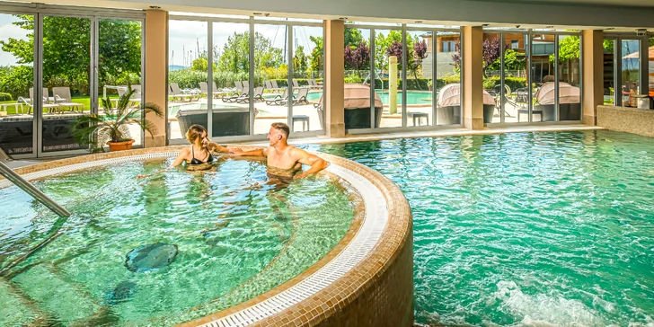 4* hotel na brehu Balatonu: polpenzia a neobmedzený vstup do wellness