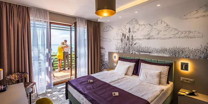 4* hotel na brehu Balatonu: polpenzia a neobmedzený vstup do wellness