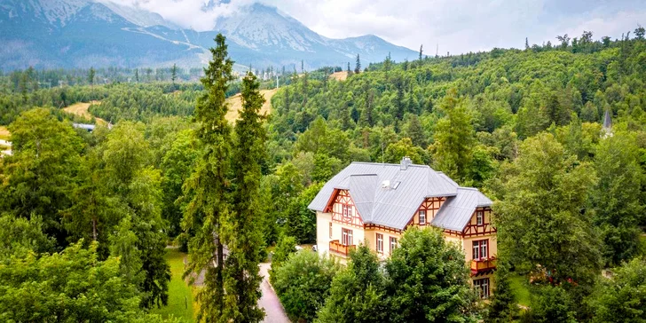 Neobmedzená wellness dovolenka v secesnej Ville Meribel***** v Tatranskej Lomnici