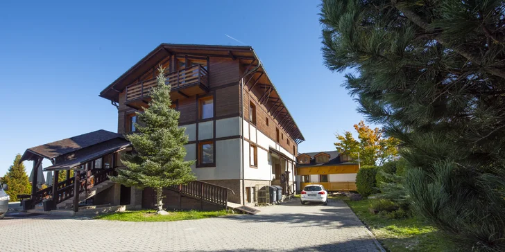 Rodinná dovolenka v Novej Lesnej s polpenziou a fínskou saunou