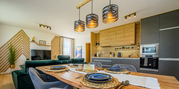 Pokoj a Tatry ako na dlani: pobyt v apartmáne s privátnym wellness pre 2 až 4 osoby
