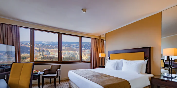 Grand Hotel Prague Towers***** s parádnym výhľadom: raňajky a parkovanie v cene