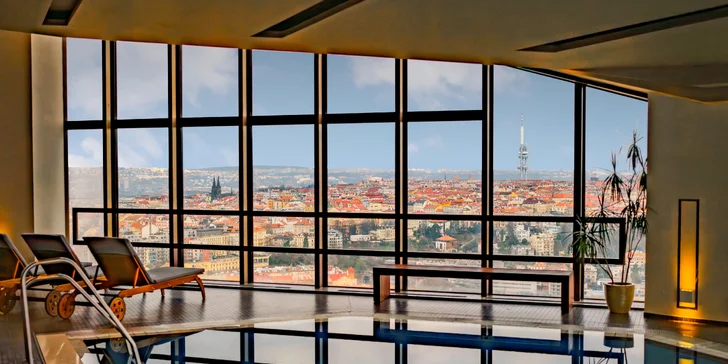 Grand Hotel Prague Towers***** s parádnym výhľadom: raňajky a parkovanie v cene