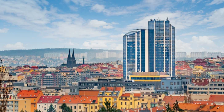 Grand Hotel Prague Towers***** s parádnym výhľadom: raňajky a parkovanie v cene