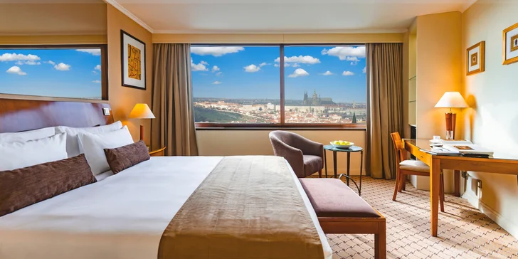 Grand Hotel Prague Towers***** s parádnym výhľadom: raňajky a parkovanie v cene
