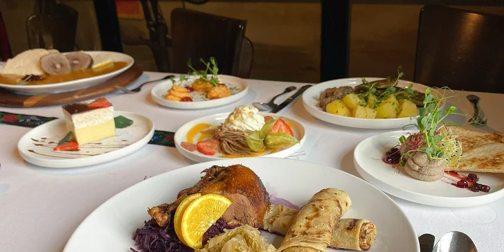 Trojchodová večera s prípitkom pre 2 osoby v historickej reštaurácii Leberfinger na pravom brehu Dunaja