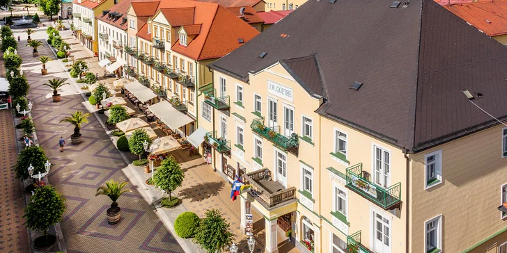 Pobyt vo Františkových Lázňach: polpenzia, infrasauna a masáž alebo procedúry stanovené lekárom
