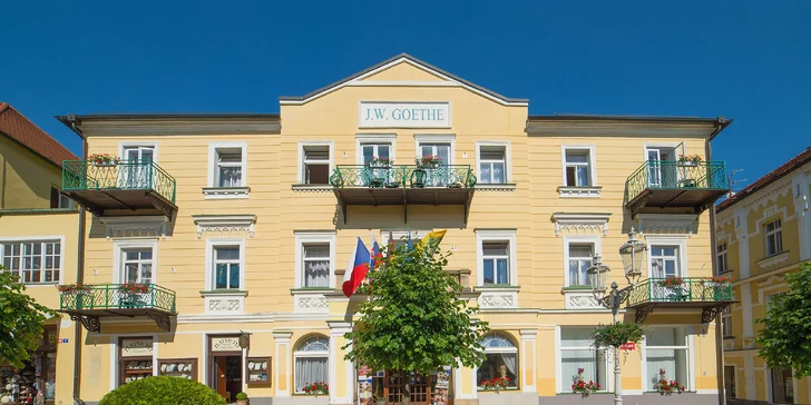 Pobyt vo Františkových Lázňach: polpenzia, infrasauna a masáž alebo procedúry stanovené lekárom