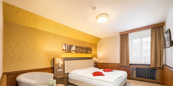 4* pobyt v Třeboni: krásny hotel priamo na námestí, strava aj procedúry