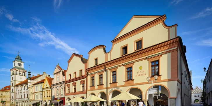 4* pobyt v Třeboni: krásny hotel priamo na námestí, strava aj procedúry