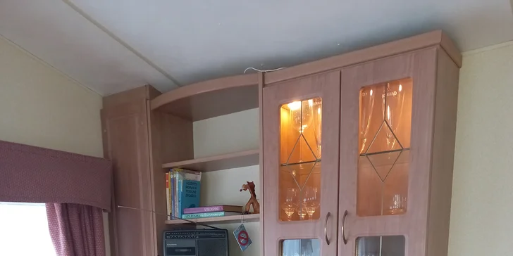 Rodinná pohoda na Vysočine: mobilný domček až pre 5 osôb s terasou
