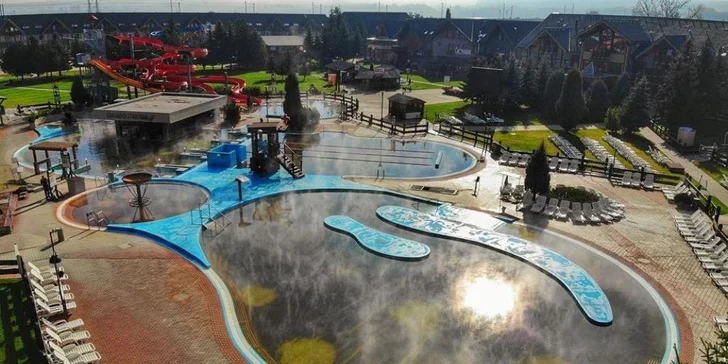 Pobyt vo Vodnom parku Bešeňová s termálnymi bazénmi pre dvoch aj celú rodinu