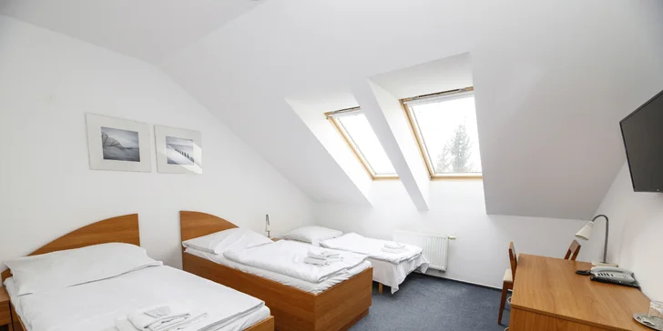 Pohodový oddych v Benešove: raňajky alebo polpenzia a športové aktivity aj wellness