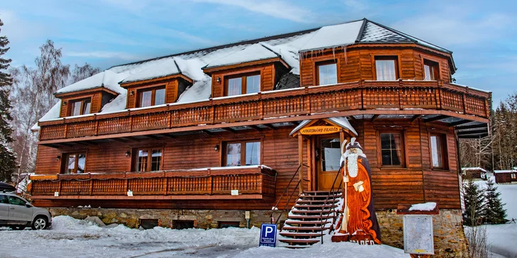 Penzión v Jeseníkoch s polpenziou a bazénom: izby až pre 8 osôb