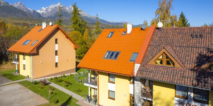 Apartmány v Dolnom Smokovci s raňajkami, možnosťou wellness a skipasmi