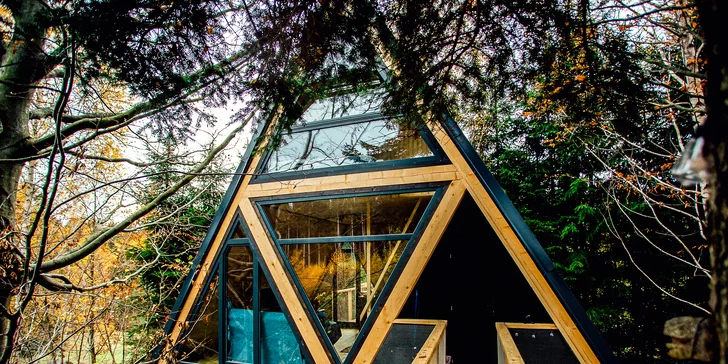 Pobyt v krásnom domčeku v korunách stromov v úžasnej prírode Martinských holí