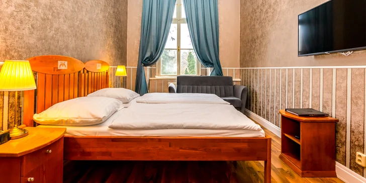 Grófsky pobyt v kaštieli neďaleko Nitry s polpenziou, bowling