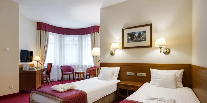 Polanica Zdrój: historický hotel s wellness, polpenzia aj vybavenie pre rodiny