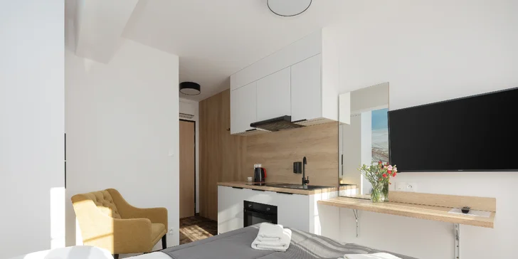 Relax priamo pri Baltiku: izba s kuchynkou, jedlo a neobmedzený wellness