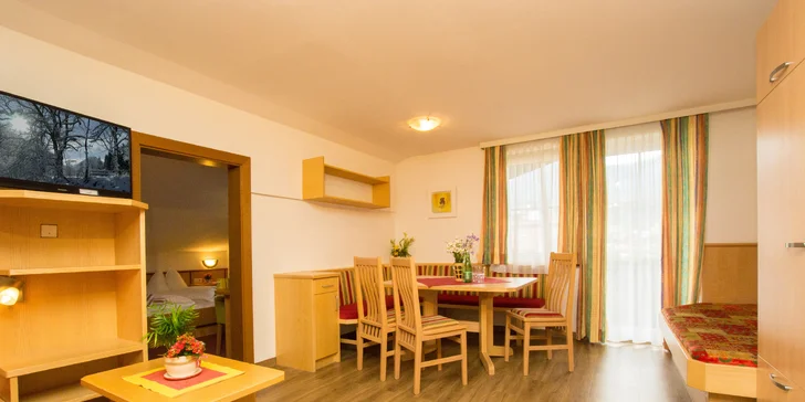 Alpské stredisko Flachau: apartmány so vstupom do wellness, v lete karta výhod