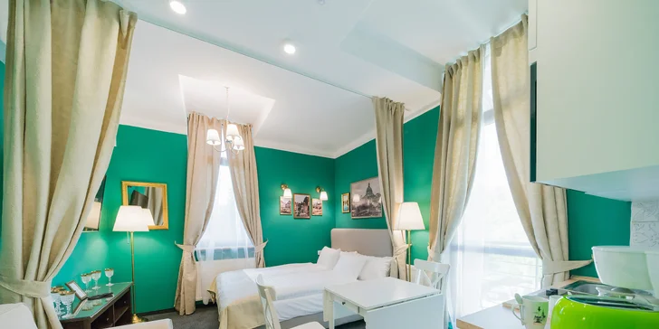 Moderné apartmány vo Františkových Lázňach: raňajky a vstupenky do Múzea ilúzií