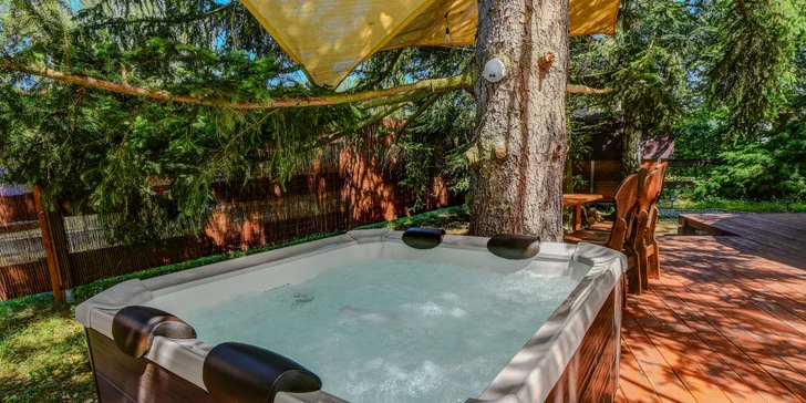 Glamping pri pláži na Slapoch: raňajky aj privátna vírivka a vonkajšia sauna