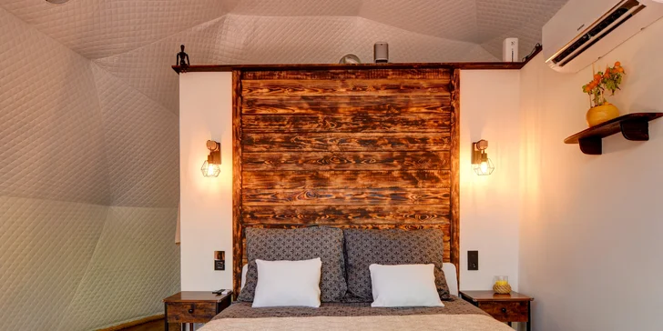 Glamping pri pláži na Slapoch: raňajky aj privátna vírivka a vonkajšia sauna