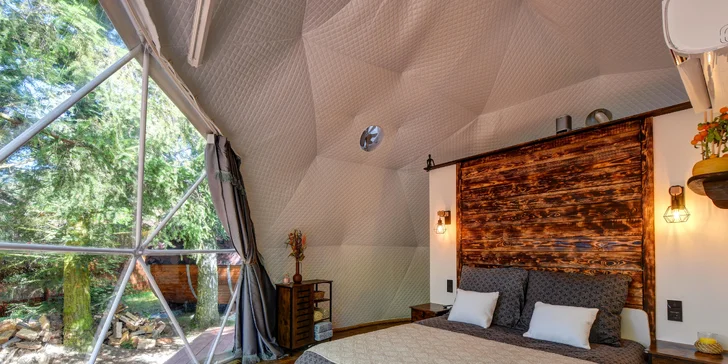 Glamping pri pláži na Slapoch: raňajky aj privátna vírivka a vonkajšia sauna