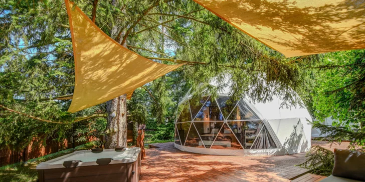 Glamping pri pláži na Slapoch: raňajky aj privátna vírivka a vonkajšia sauna