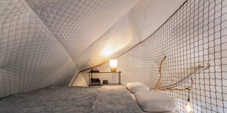 Glamping pri pláži na Slapoch: raňajky aj privátna vírivka a vonkajšia sauna