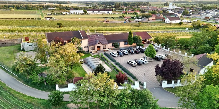 Pobyt na južnej Morave: raňajky, neobmedzená konzumácia sudového vína aj bazén