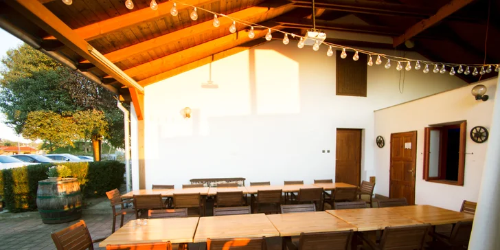 Pobyt na južnej Morave: raňajky, neobmedzená konzumácia sudového vína aj bazén