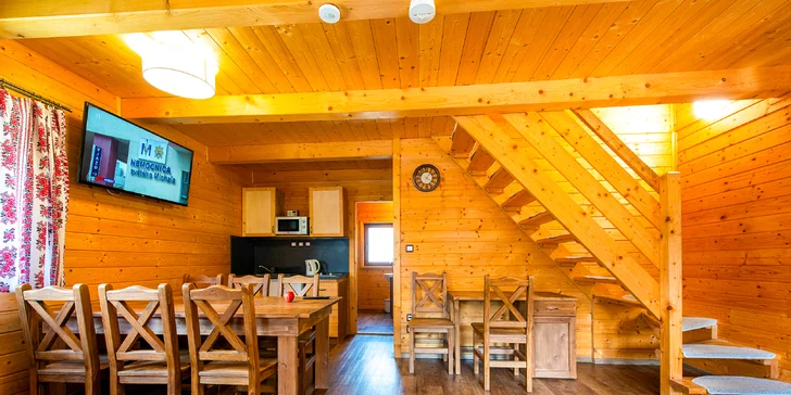 Lopušná Dolina po Tatrami: pobyt v izbách alebo chatke s wellness a možnosťou stravy