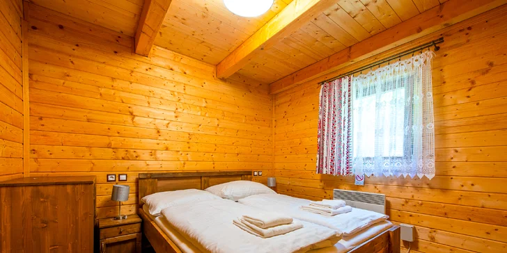Lopušná Dolina po Tatrami: pobyt v izbách alebo chatke s wellness a možnosťou stravy