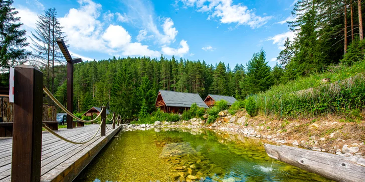 Lopušná Dolina po Tatrami: pobyt v izbách alebo chatke s wellness a možnosťou stravy