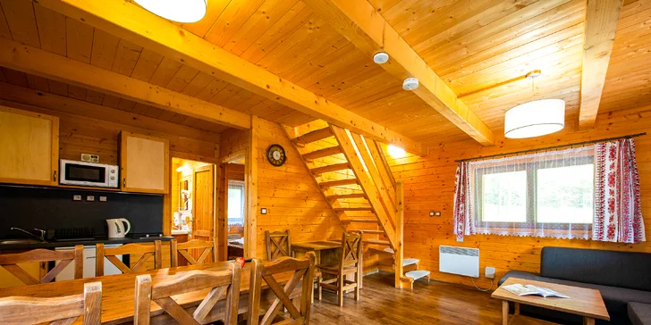 Lopušná Dolina po Tatrami: pobyt v izbách alebo chatke s wellness a možnosťou stravy