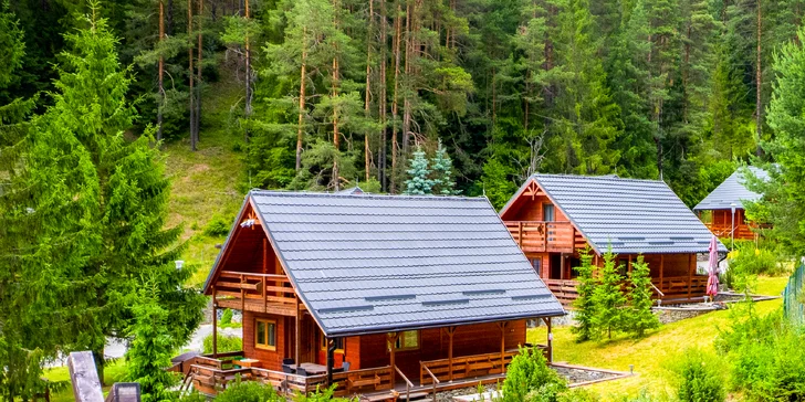 Lopušná Dolina po Tatrami: pobyt v izbách alebo chatke s wellness a možnosťou stravy