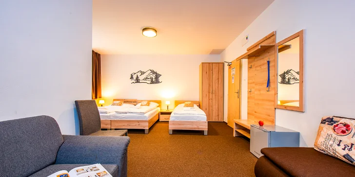 Lopušná Dolina po Tatrami: pobyt v izbách alebo chatke s wellness a možnosťou stravy