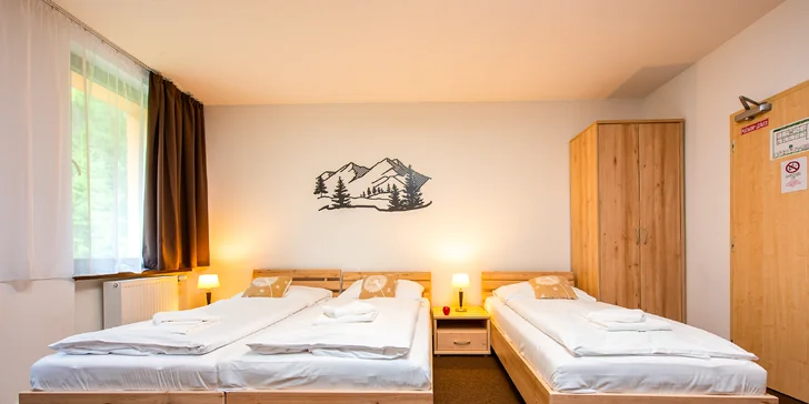 Lopušná Dolina po Tatrami: pobyt v izbách alebo chatke s wellness a možnosťou stravy