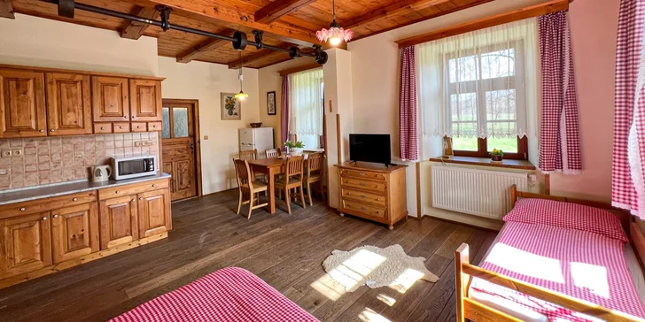 Pobyt v štýlovom romantickom mlyne na samote pre pár aj rodinu