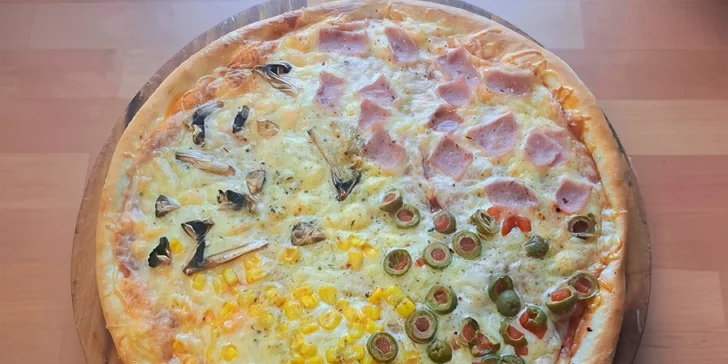 11 druhov pizze, osobný odber alebo donáška (v rámci KE v cene)