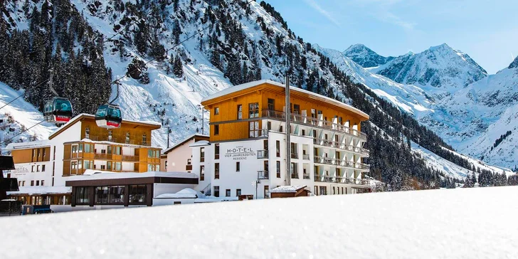 Pitztalský ľadovec: hotel v 1700 m n. m. s panoramatickým wellness, celodennou stravou a kartou plnou výhod