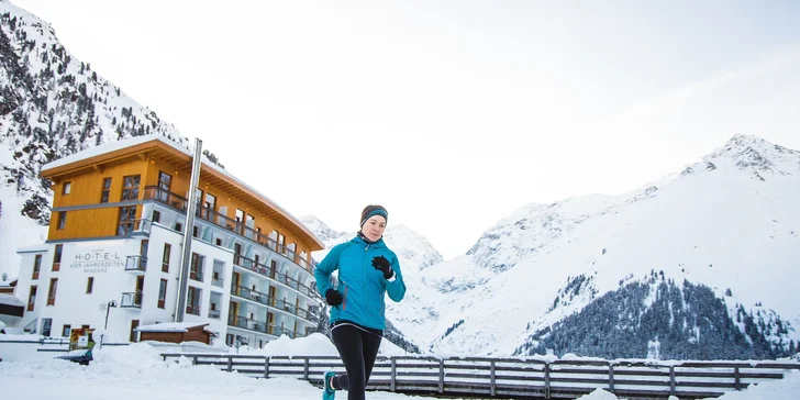 Pitztalský ľadovec: hotel v 1700 m n. m. s panoramatickým wellness, celodennou stravou a kartou plnou výhod